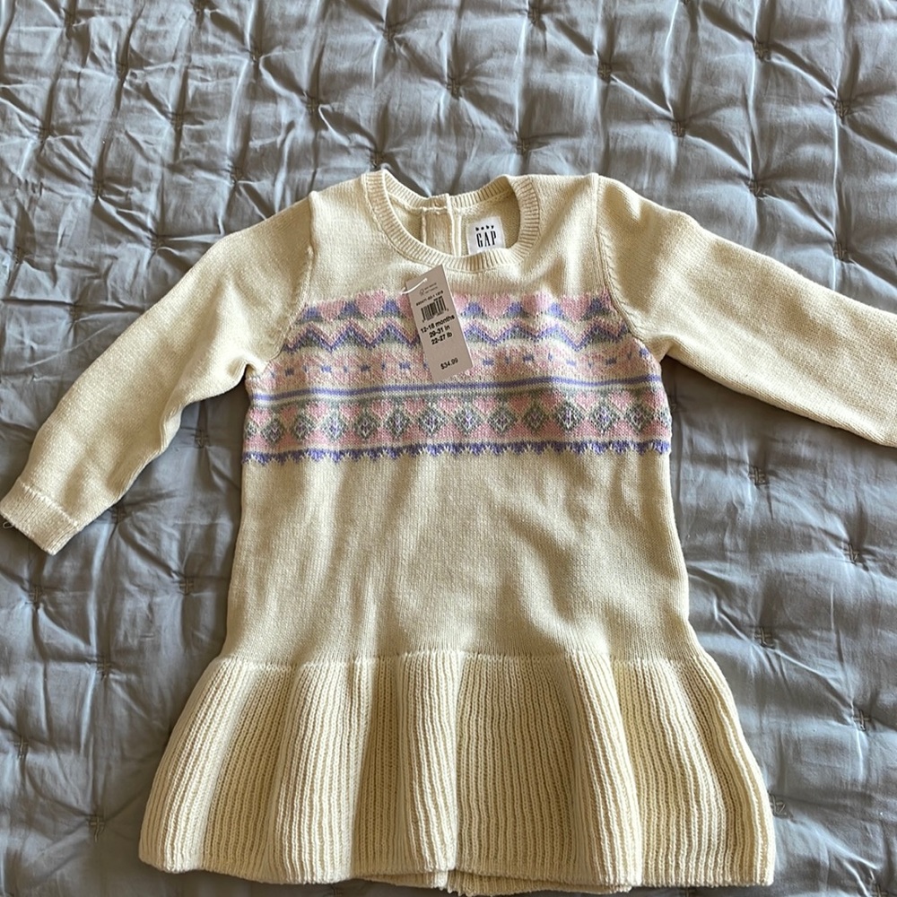COPY - Brand new with tags- Baby Gap sweater dress 12-18 months